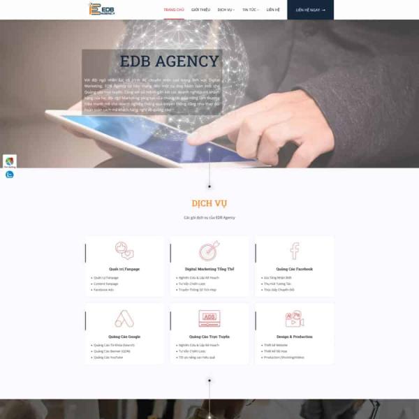 Theme WordPress công ty agency digital marketing online