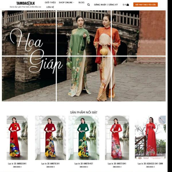Theme WordPress bán áo dài