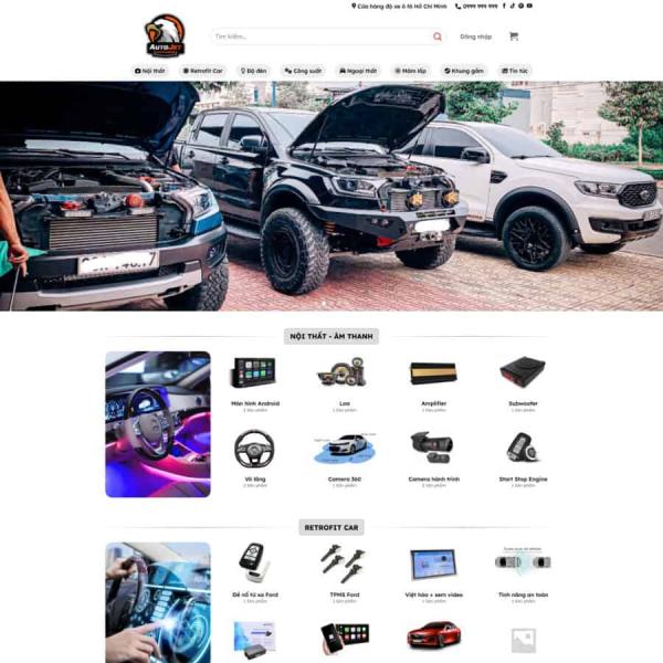 Theme WordPress đồ chơi xe hơi