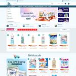 Theme WordPress shop bán shop quần áo bỉm sữa em bé