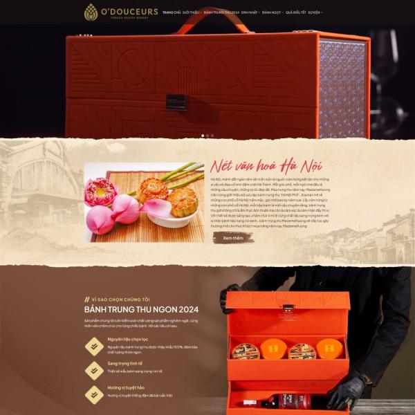 Theme WordPress bán bánh trung thu 1