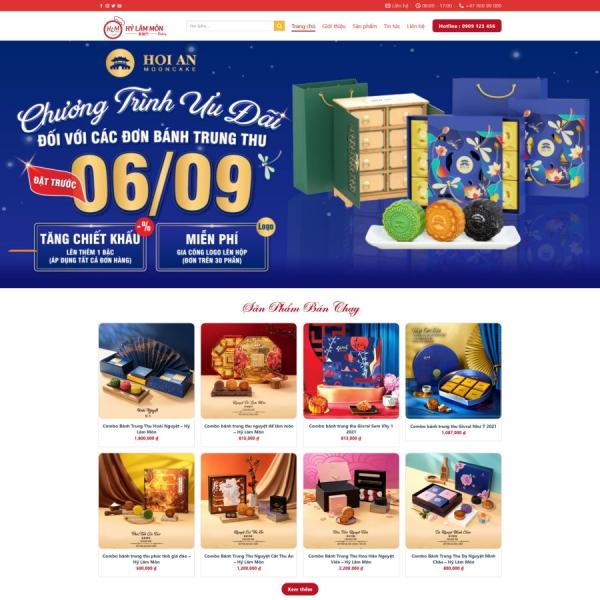 Theme WordPress bán bánh trung thu 2