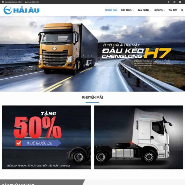 Theme WordPress bán xe ô tô đầu kéo
