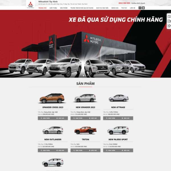 Theme WordPress mua bán xe ô tô cũ