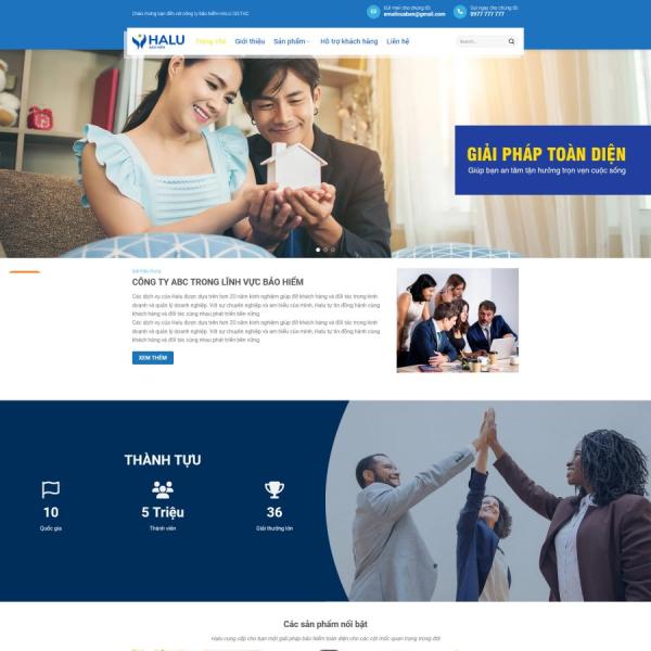 Theme WordPress bán bảo hiểm 3