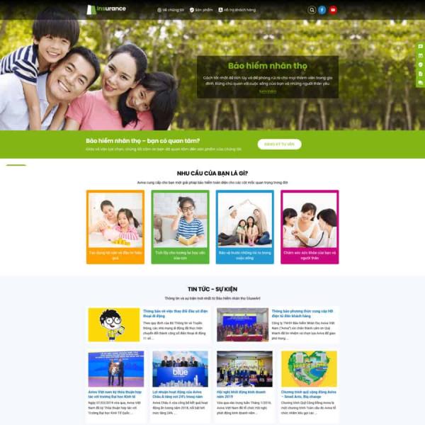 Theme WordPress công ty bảo hiểm