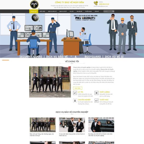 Theme WordPress dịch vụ bảo vệ 1