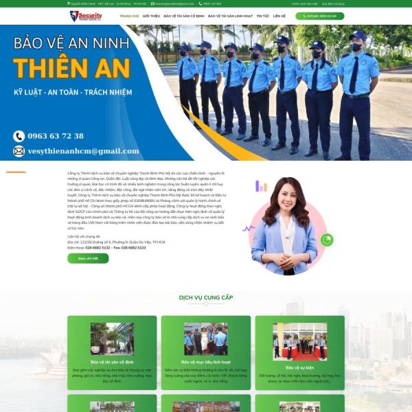 Theme WordPress dịch vụ bảo vệ 2
