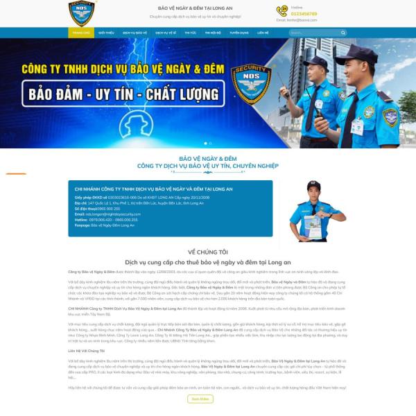Theme WordPress dịch vụ bảo vệ 3