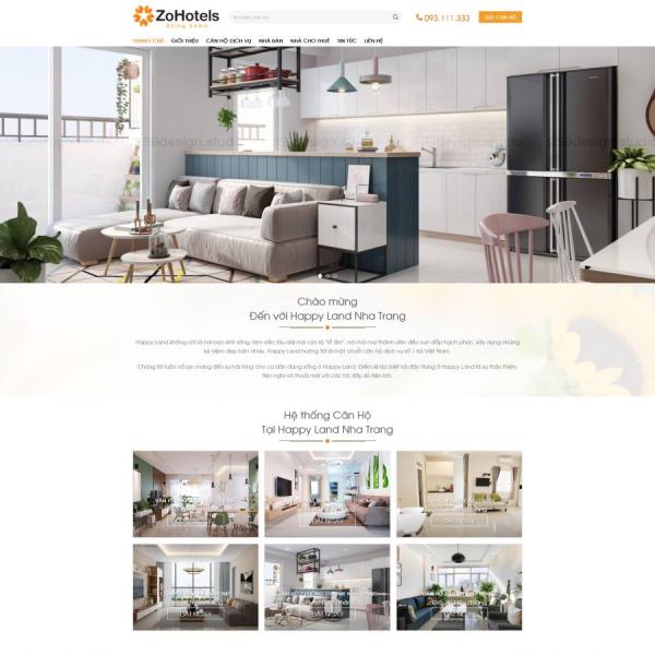 Theme WordPress cho thuê căn hộ bds36