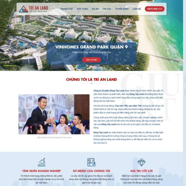 Theme WordPress giới thiệu công ty BĐS 43