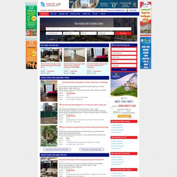 Theme WordPress rao vặt BĐS