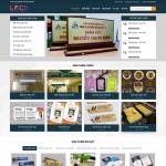 Theme WordPress quảng cáo làm biển chức danh