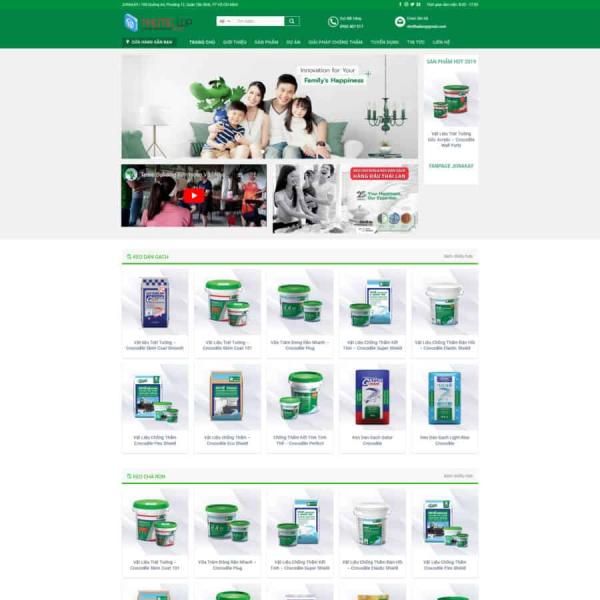 Theme WordPress bán bột sơn