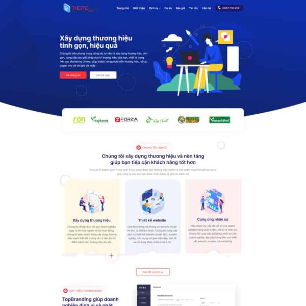 Theme WordPress công ty maketing brand