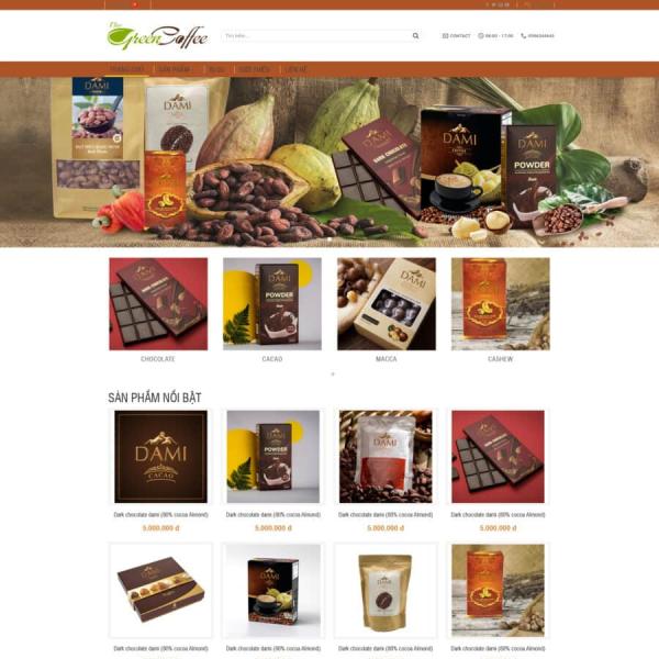 Theme WordPress bán cafe 2