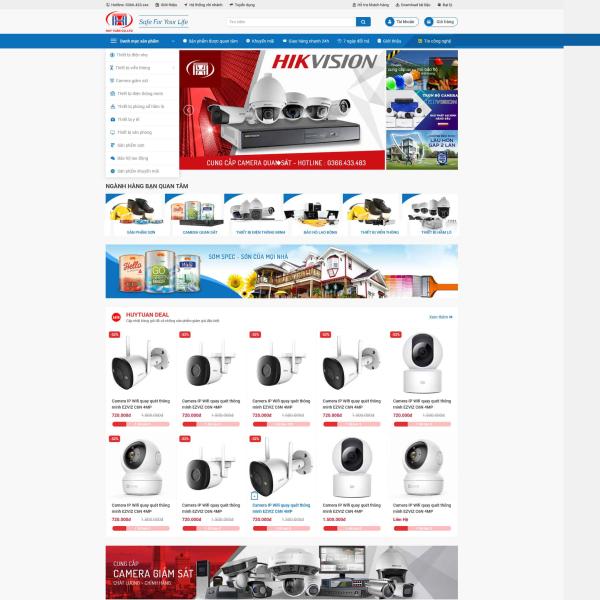 Theme WordPress bán camera quan sát