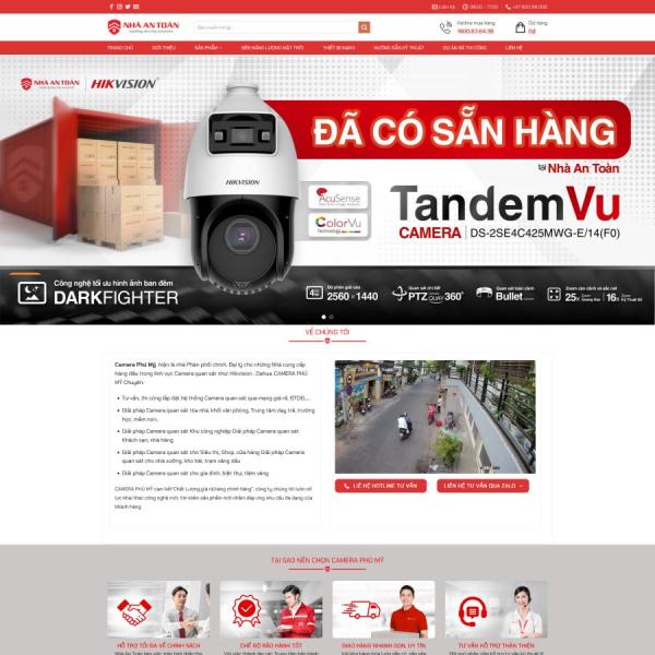 Theme WordPress shop bán camera quan sát 7