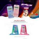 Theme WordPress lading pape giới thiếu máy tính casio