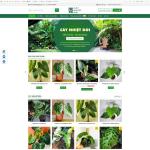 Theme WordPress bán cây xanh nhiệt đới, cây xanh 2