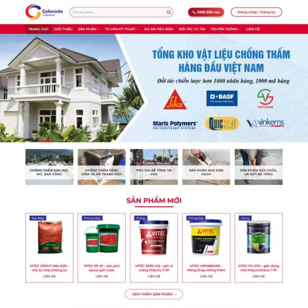 Theme WordPress sơn chống thấm