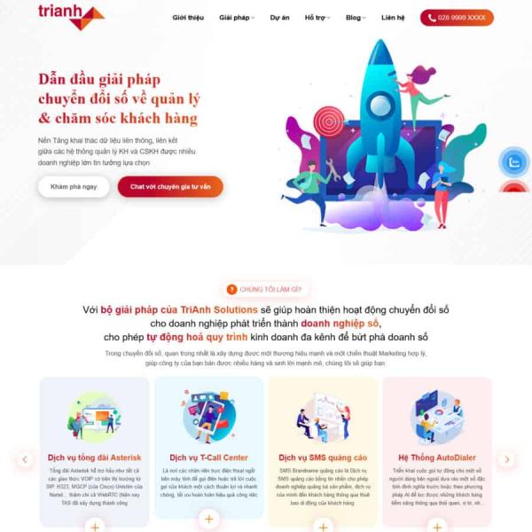 Theme WordPress công ty marketing online, chuyển đổi số 2