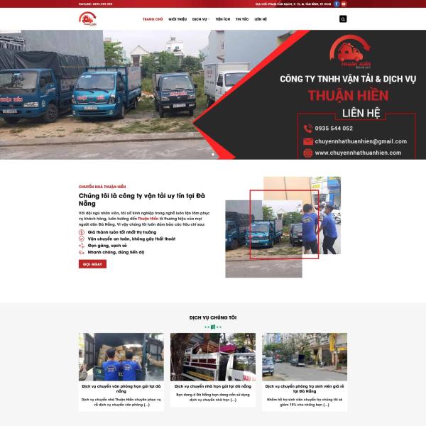 Theme WordPress dịch vụ chuyển nhà trọn gói