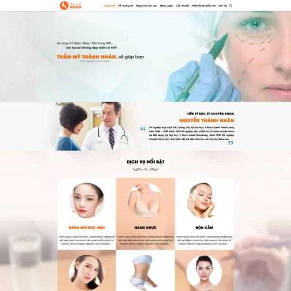 Theme WordPress thẩm mỹ