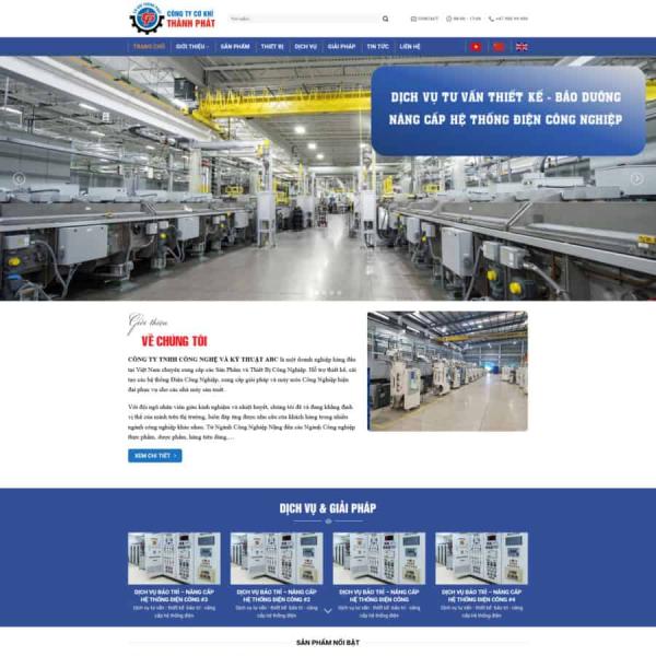 Theme WordPress công ty cơ khí đẹp