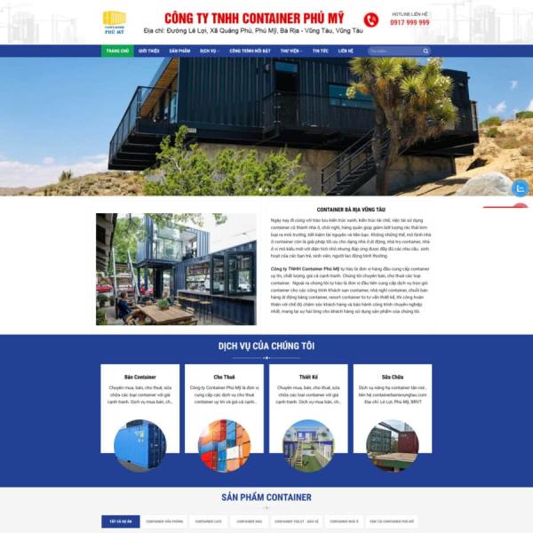 Theme WordPress công ty bán container