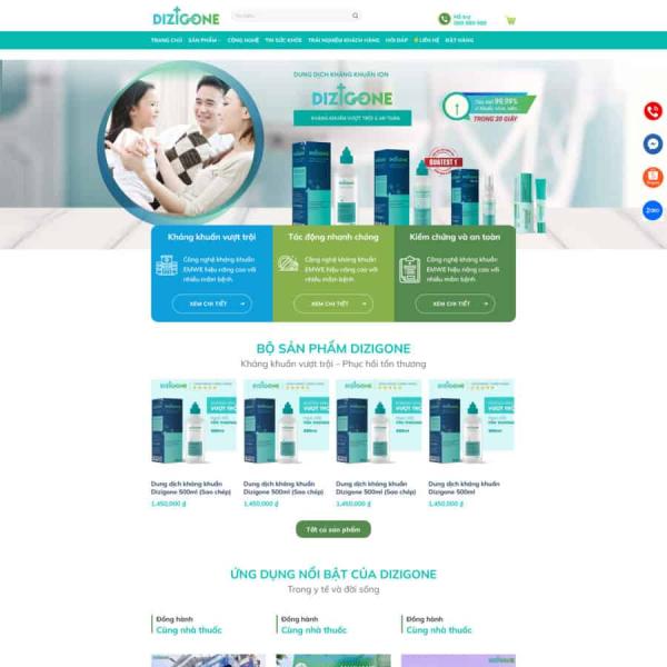 Theme WordPress bán thuốc da liễu