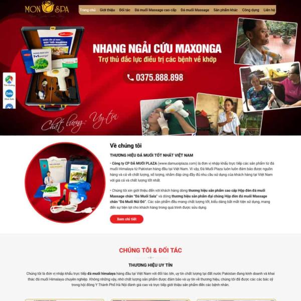 Theme WordPress bán đá muối