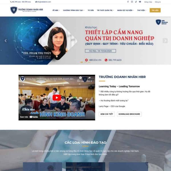 Theme WordPress đào tạo 2