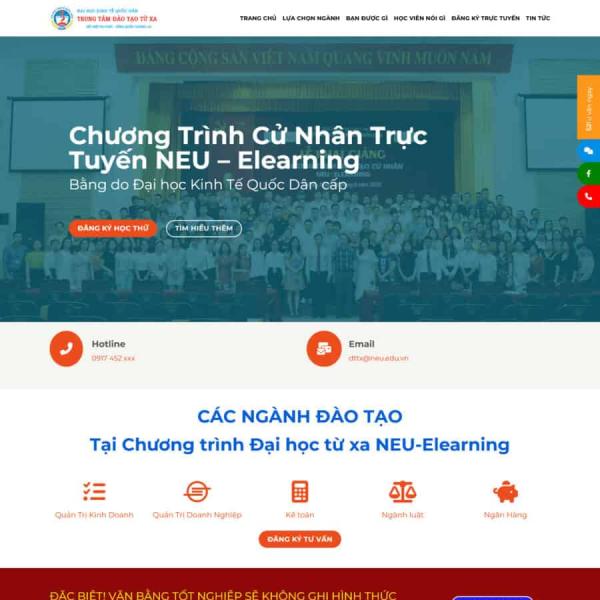 Theme WordPress trường đào tạo