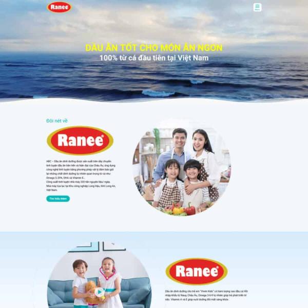 Theme WordPress bán dầu ăn