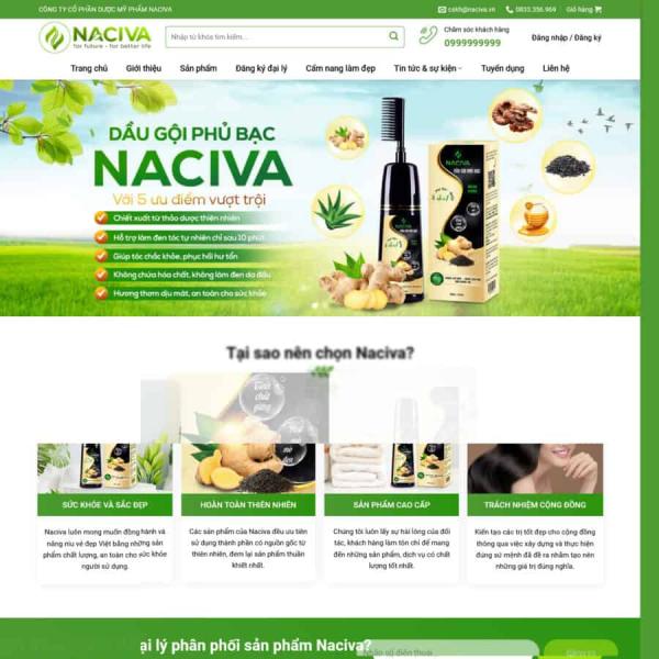 Theme WordPress bán dầu gội đầu