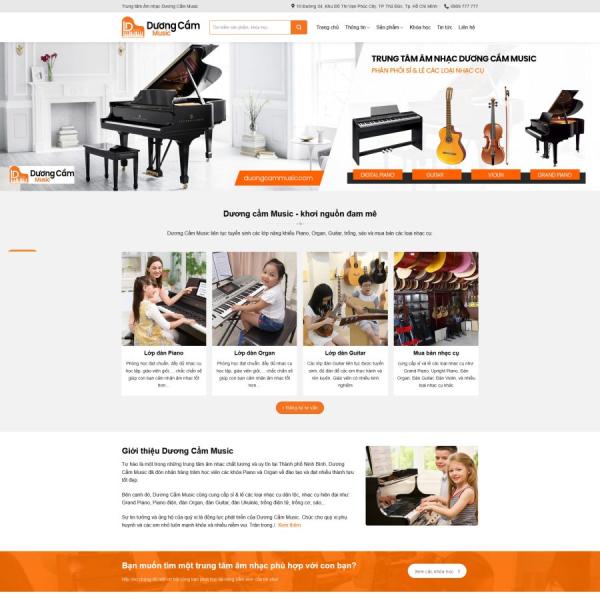 Theme WordPress shop bán đàn