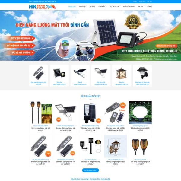 Theme WordPress đèn năng lượng mặt trời