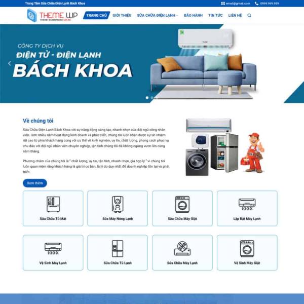 Theme WordPress dịch vụ điện lạnh