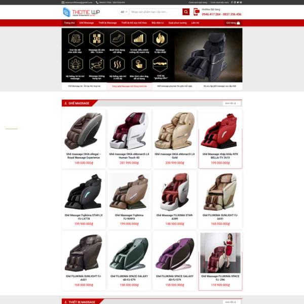 Theme WordPress bán ghế massage