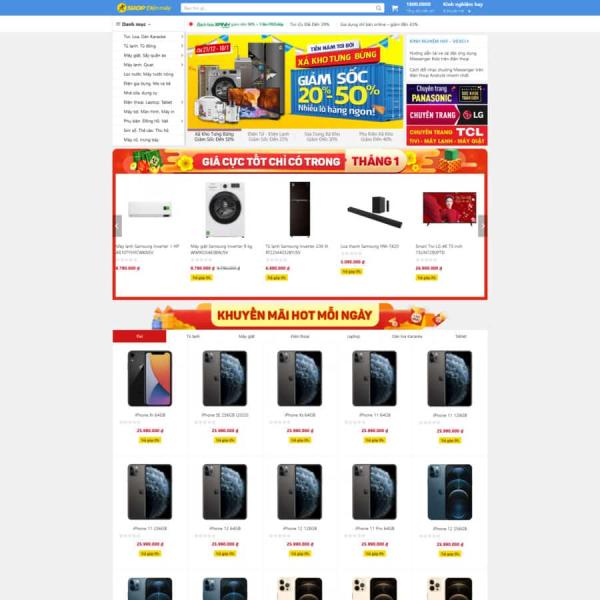 Theme WordPress điện máy xanh 2