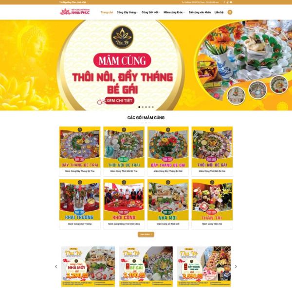 Theme WordPress mâm cúng