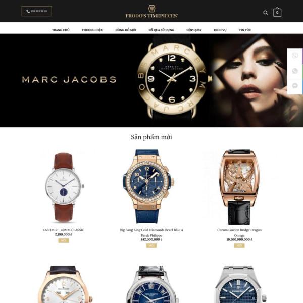 Theme WordPress bán đồng hồ cao cấp
