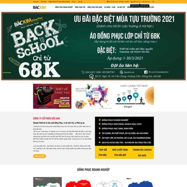 Theme WordPress áo đồng phục