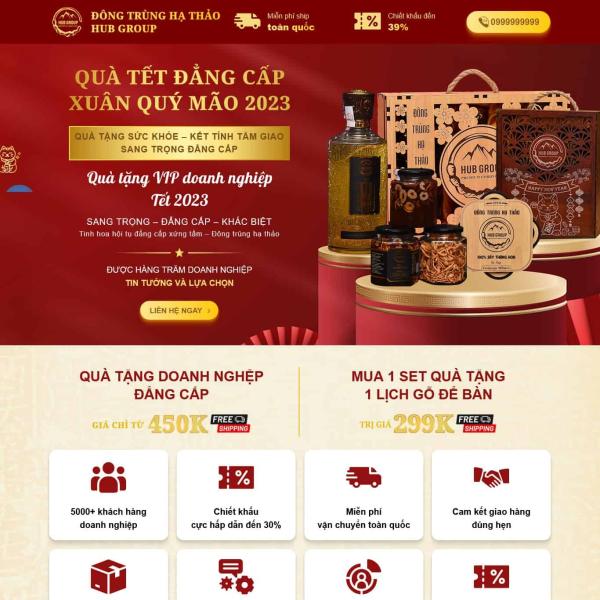 Theme WordPress bán đông trùng hạ thảo