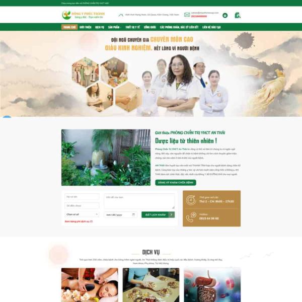 Theme WordPress phòng khám đông y fix 10/2024