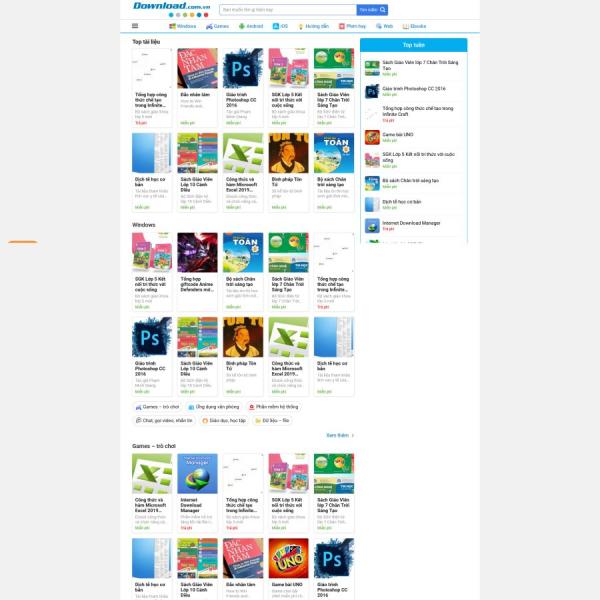 Theme WordPress web download tài liệu