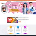 Theme WordPress du học chuẩn đẹp