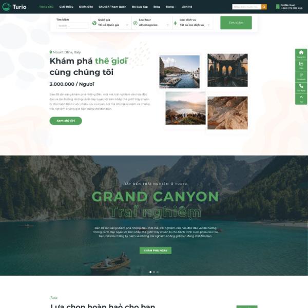 Theme WordPress du lịch 01
