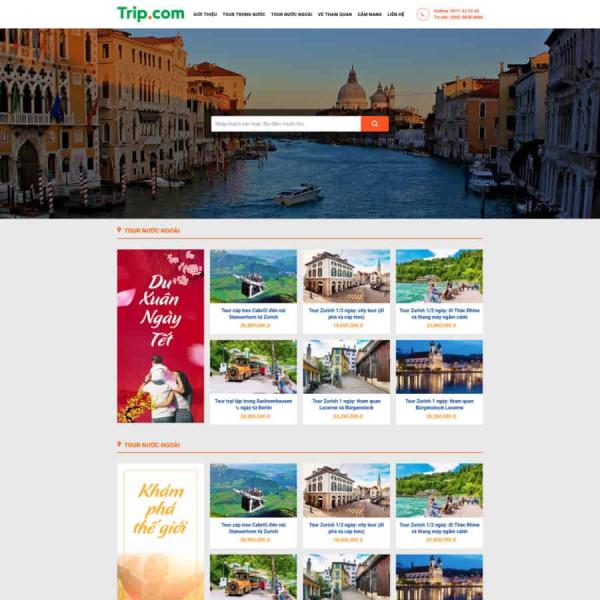 Theme WordPress du lịch 10